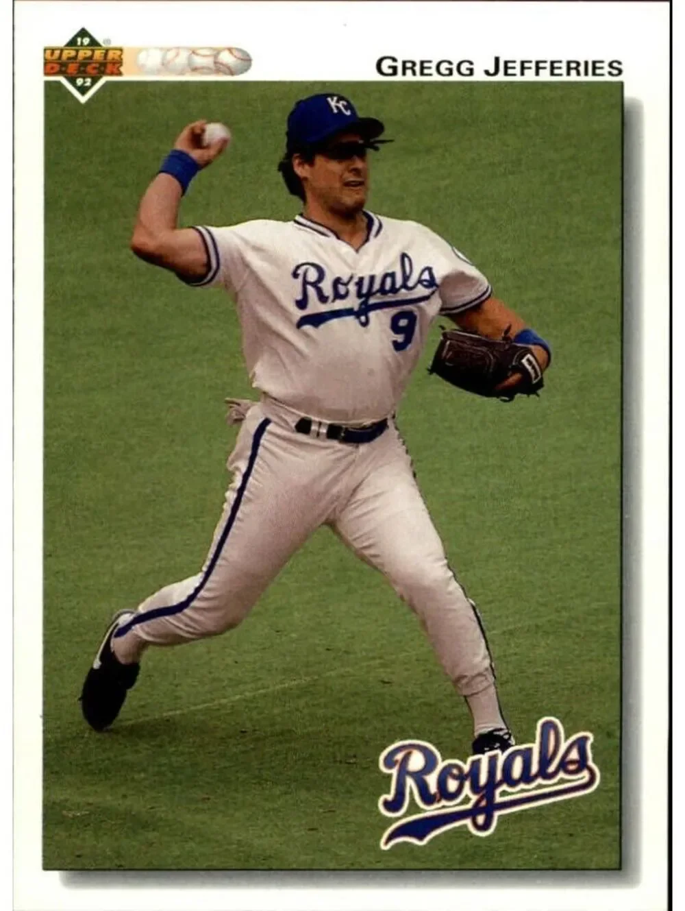 Gregg Jefferies 1992 Upper Deck MLB #725 Baseball Card Kansas City Royals